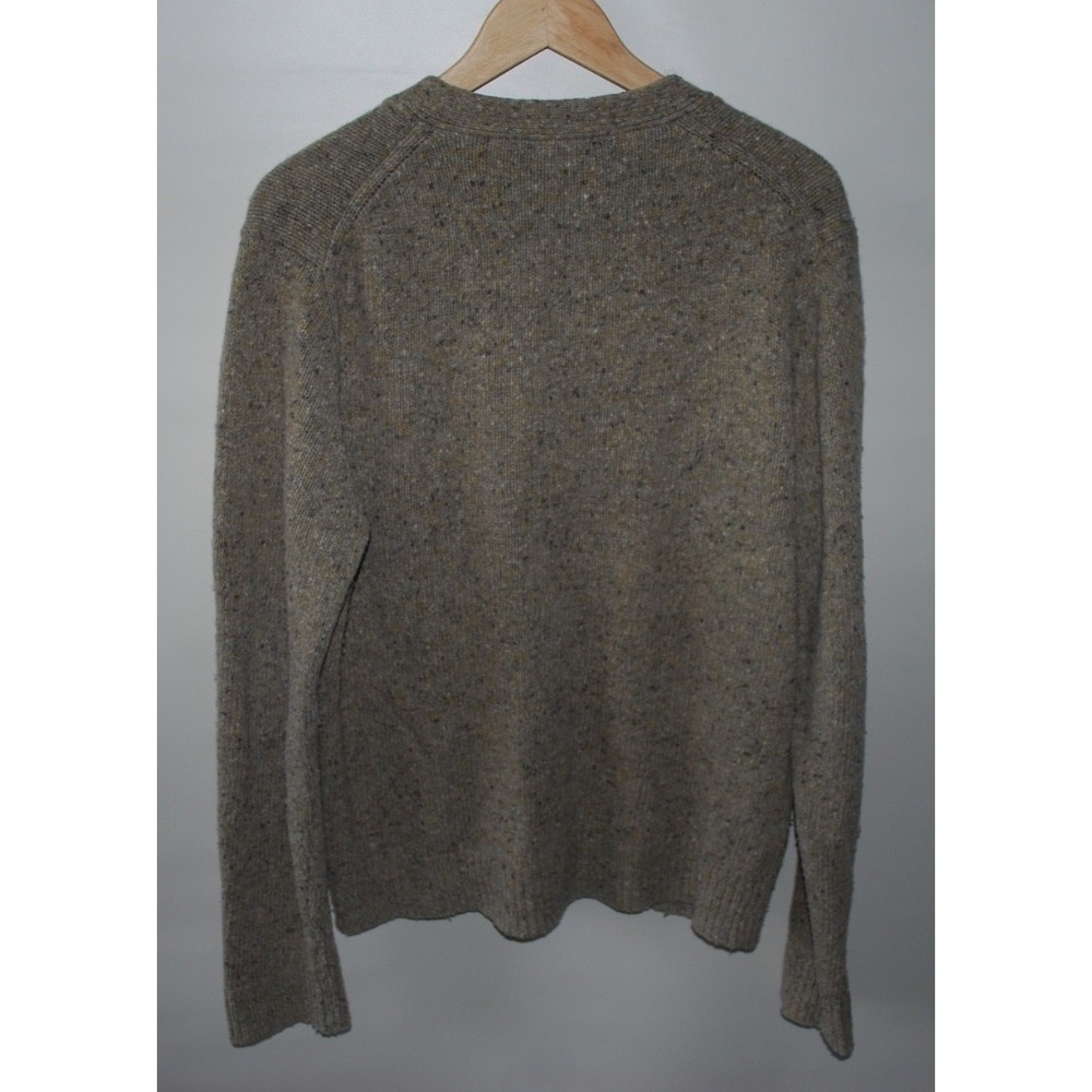 Alex Mill Donegal Men's M Brown Speckled Knit Cardigan Sweater Button-Up